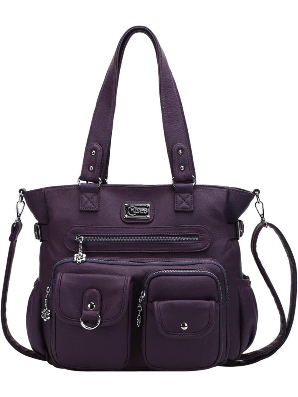 Stylish Large Vegan Leather Shoulder Tote Bag for Women - Chic Hobo Handbag